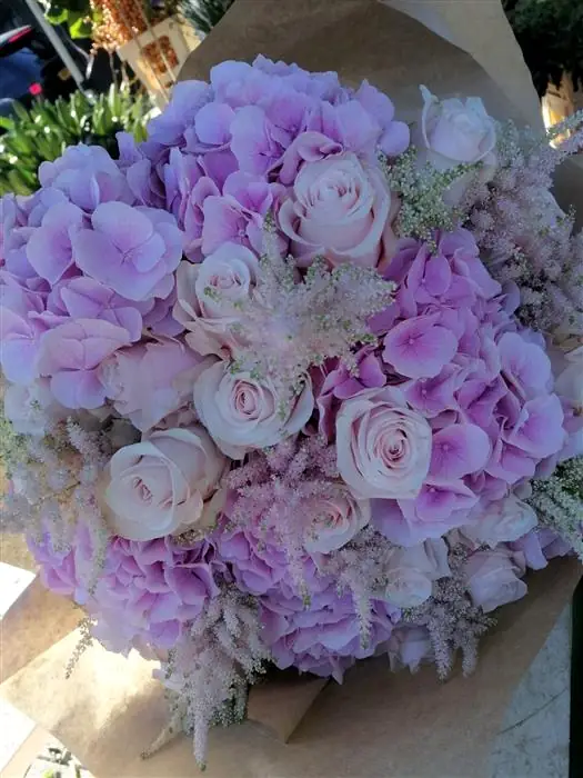 Hydrangea Dome, Hand tied bouquet